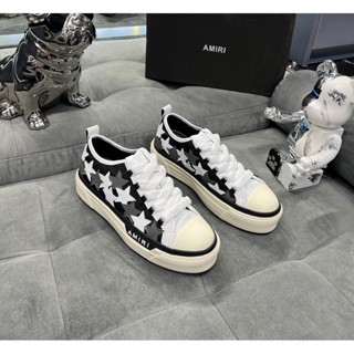  Giày Thể Thao Amiri Hoạ Tiết Ngôi Sao Thêu Bản Cao Cấp Chuẩn Hàng Loại 1 Quảng Châu Full Box 