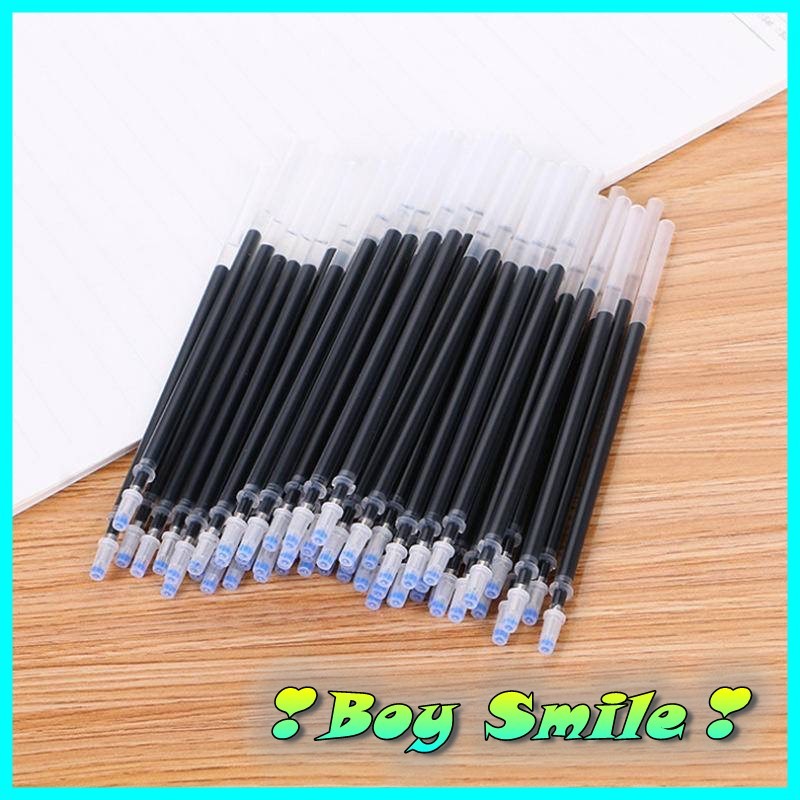 Combo 10 Ruột bút gel, ngòi bút gel 0.5mm 13cm lắp vừa các loại bút gel nắp cài Resun, Muji, Deli, chữ A...