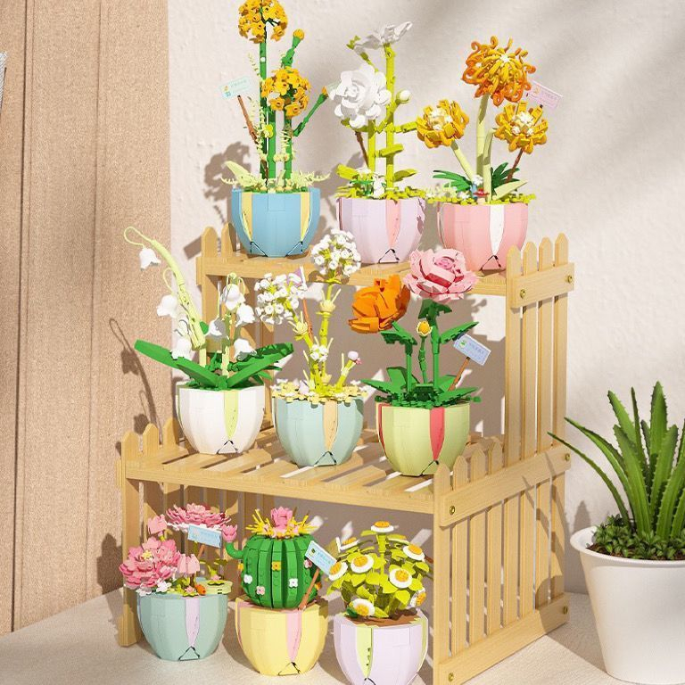 Bộ lắp ráp mô hình chậu cây sáng tạo