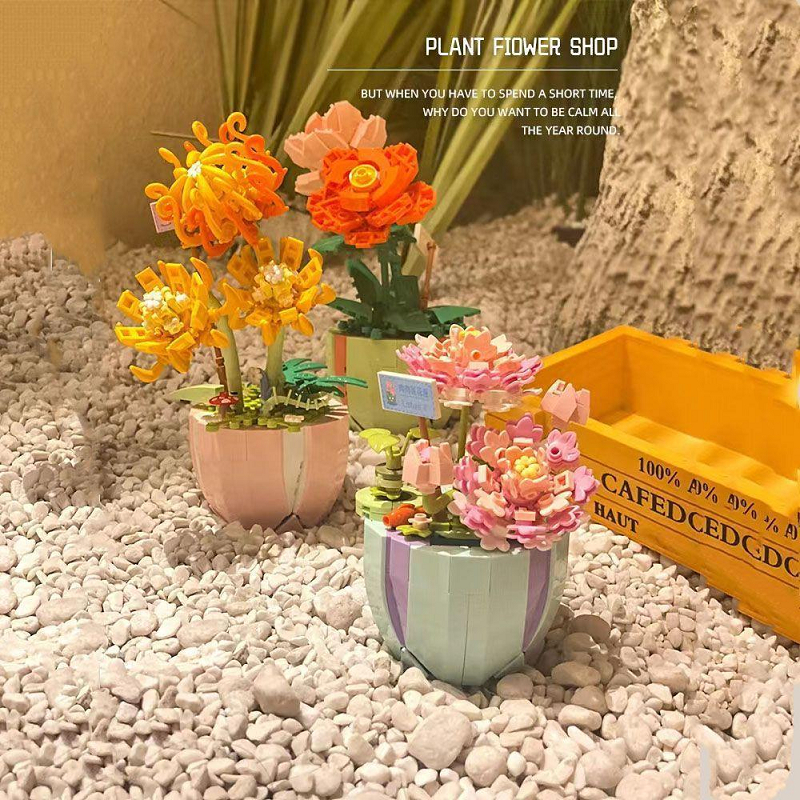 Bộ lắp ráp mô hình chậu cây sáng tạo