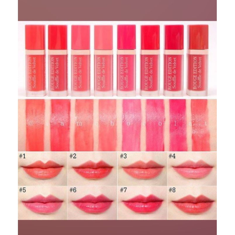 SON KEM BOURJOIS ROUGE EDITION SOUFFLE DE VELVET ĐỦ MÀU