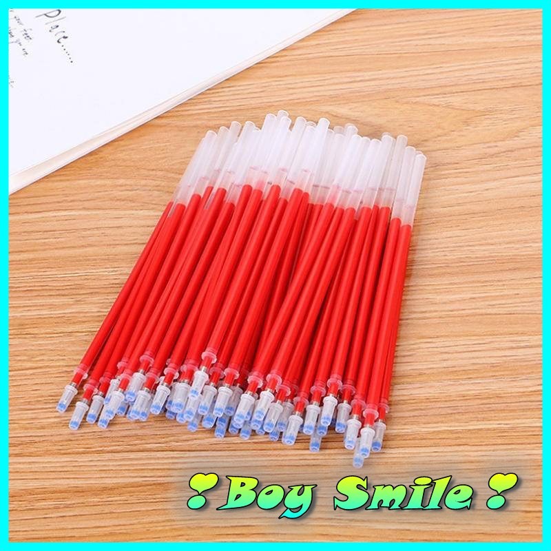 Combo 10 Ruột bút gel, ngòi bút gel 0.5mm 13cm lắp vừa các loại bút gel nắp cài Resun, Muji, Deli, chữ A...