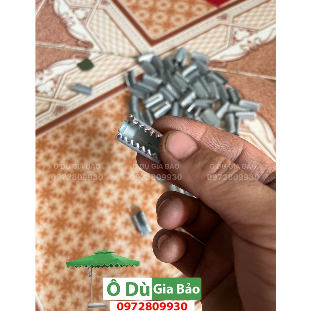 10 Chiếc-Kẹp sâu Ô Dù bằng sắt dùng cho ô dù chính tâm tròn các loại