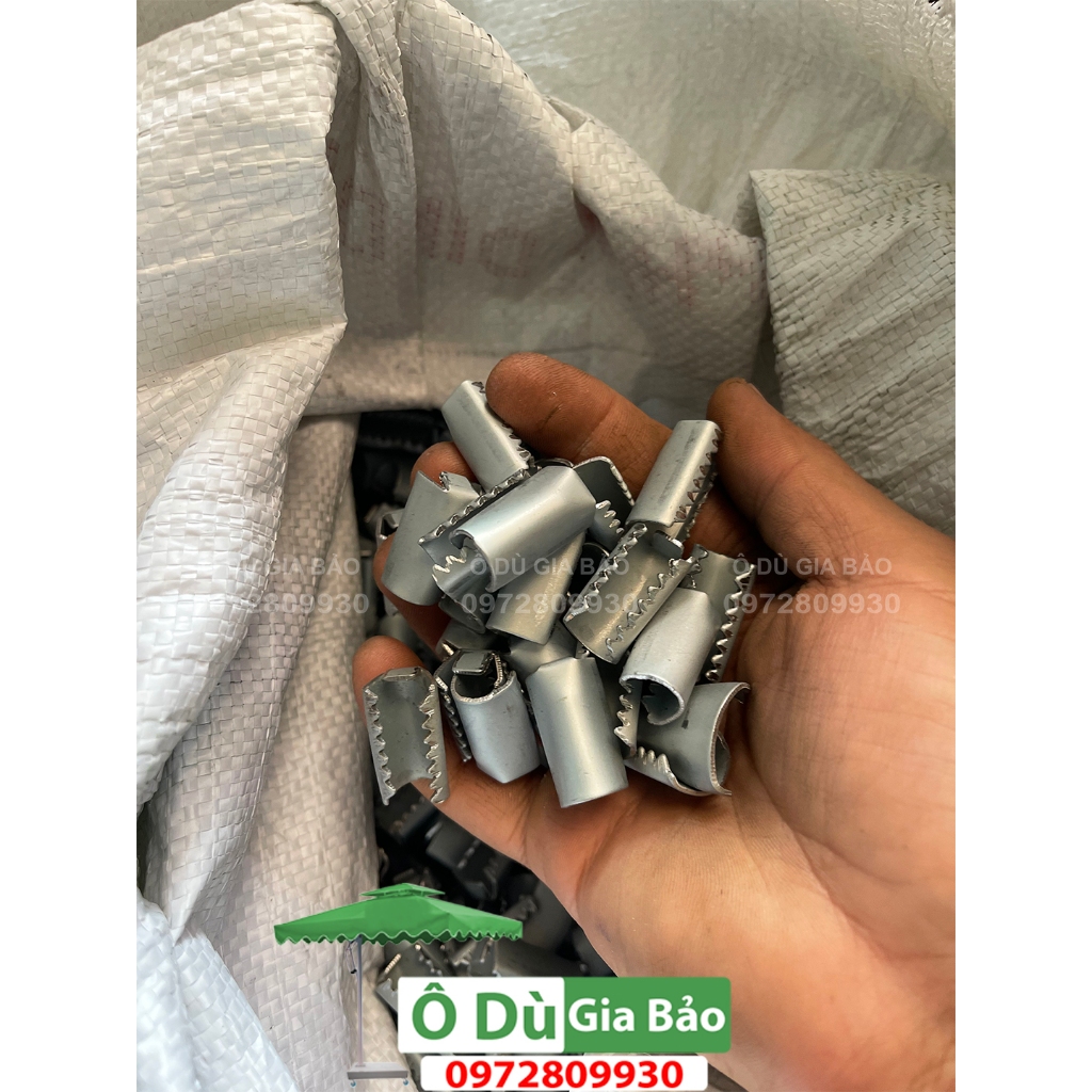 10 Chiếc-Kẹp sâu Ô Dù bằng sắt dùng cho ô dù chính tâm tròn các loại