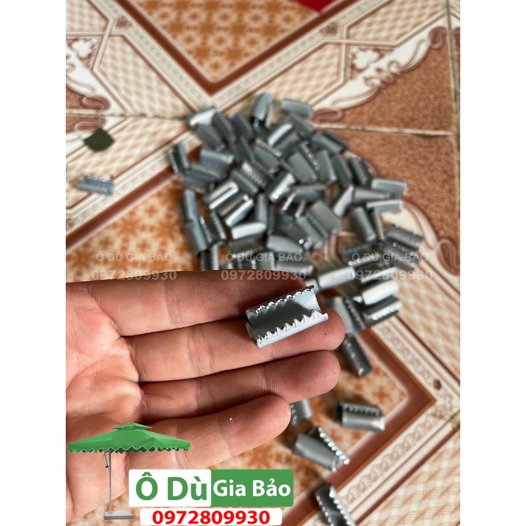 10 Chiếc-Kẹp sâu Ô Dù bằng sắt dùng cho ô dù chính tâm tròn các loại