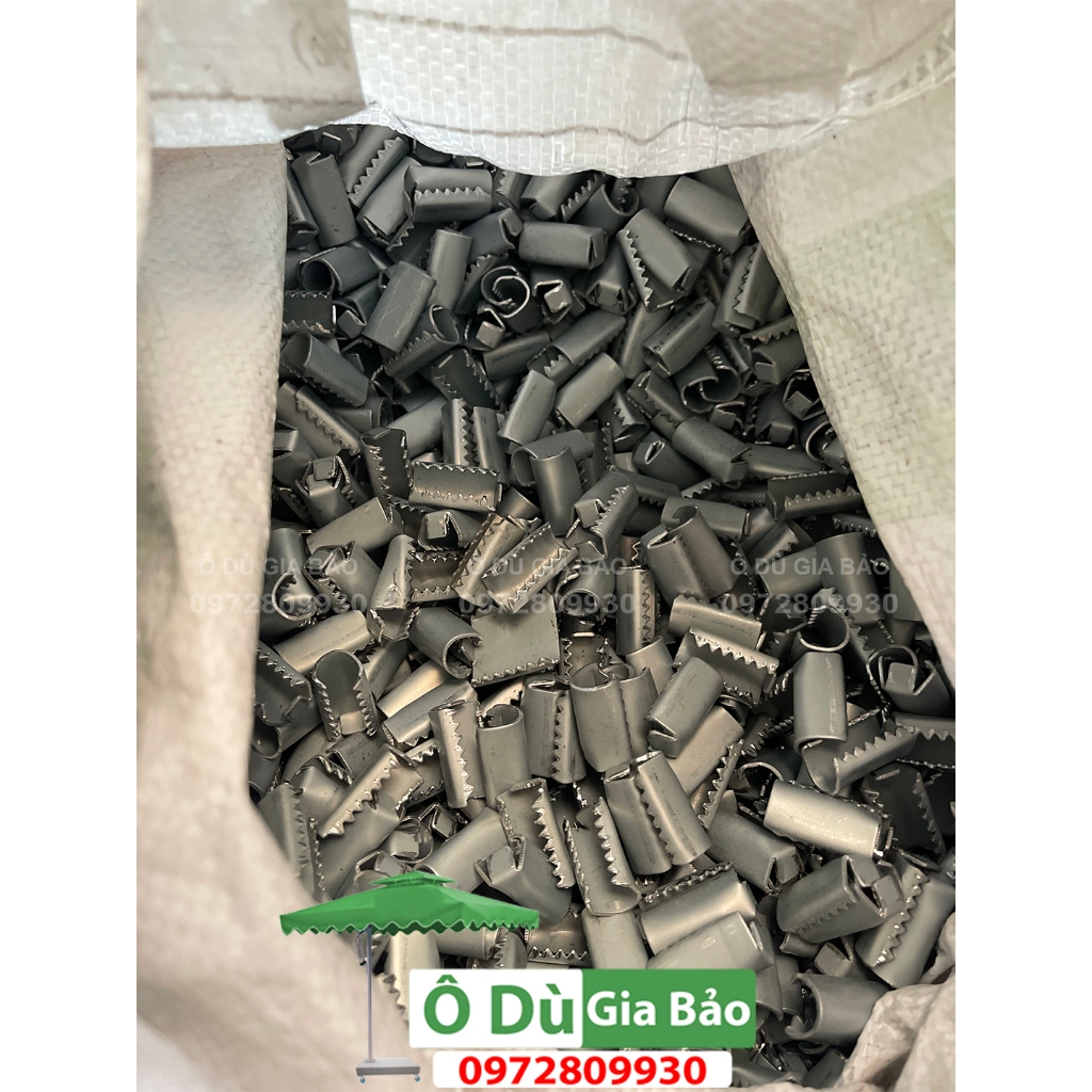 10 Chiếc-Kẹp sâu Ô Dù bằng sắt dùng cho ô dù chính tâm tròn các loại