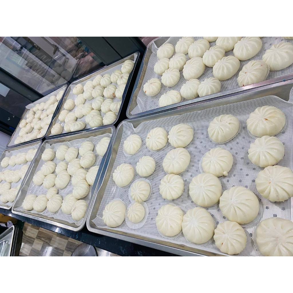 Bánh bao chay men tươi - không nhân - mầu trắng vegan