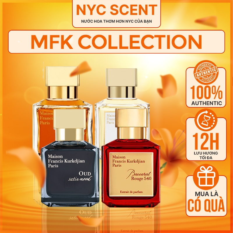 Nước hoa MFK Baccarat 540 extrait, MFK Oud Satin Mood, MFK Grand Soir, MFK Aqua Vitae - NYCSCENT