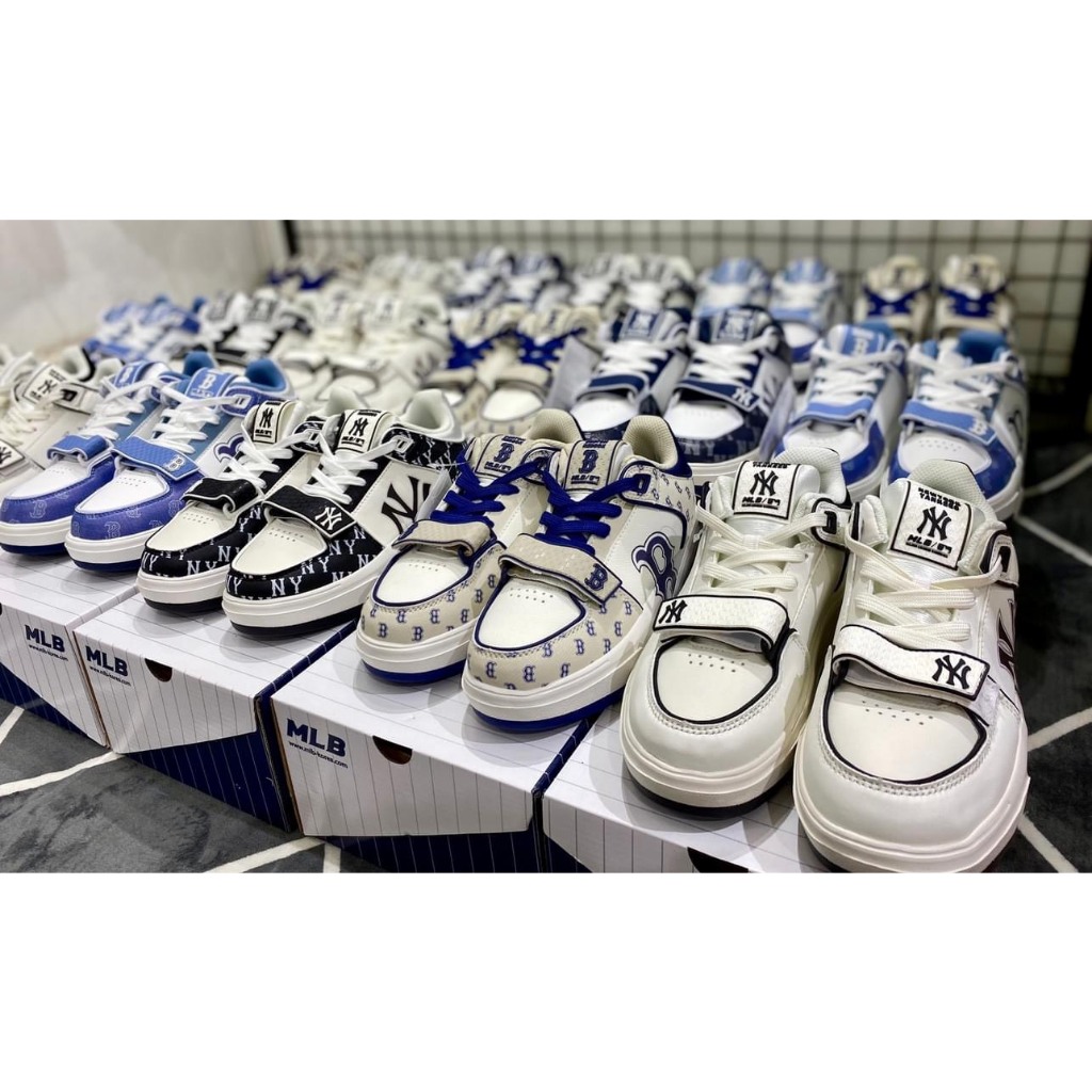 Giày MLB Chunky Liner, Giày Thể Thao MLB Boston Red Sox Màu Nâu in chữ NY hot nhất 2023