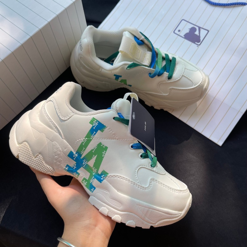 Giày Thể Thao MLB LA BigBall Chunky Nam Nữ Xịn Sò , Giày Sneaker MLB AGradient Classic NY 7 Màu Nữ giày mlb ny xanh hồng