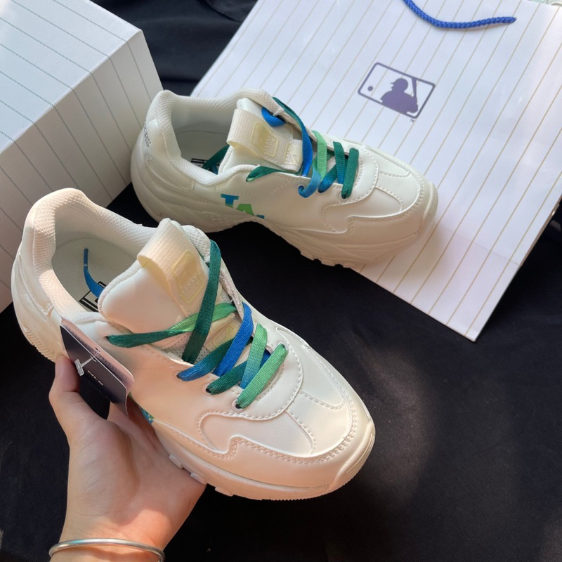 Giày Thể Thao MLB LA BigBall Chunky Nam Nữ Xịn Sò , Giày Sneaker MLB AGradient Classic NY 7 Màu Nữ giày mlb ny xanh hồng