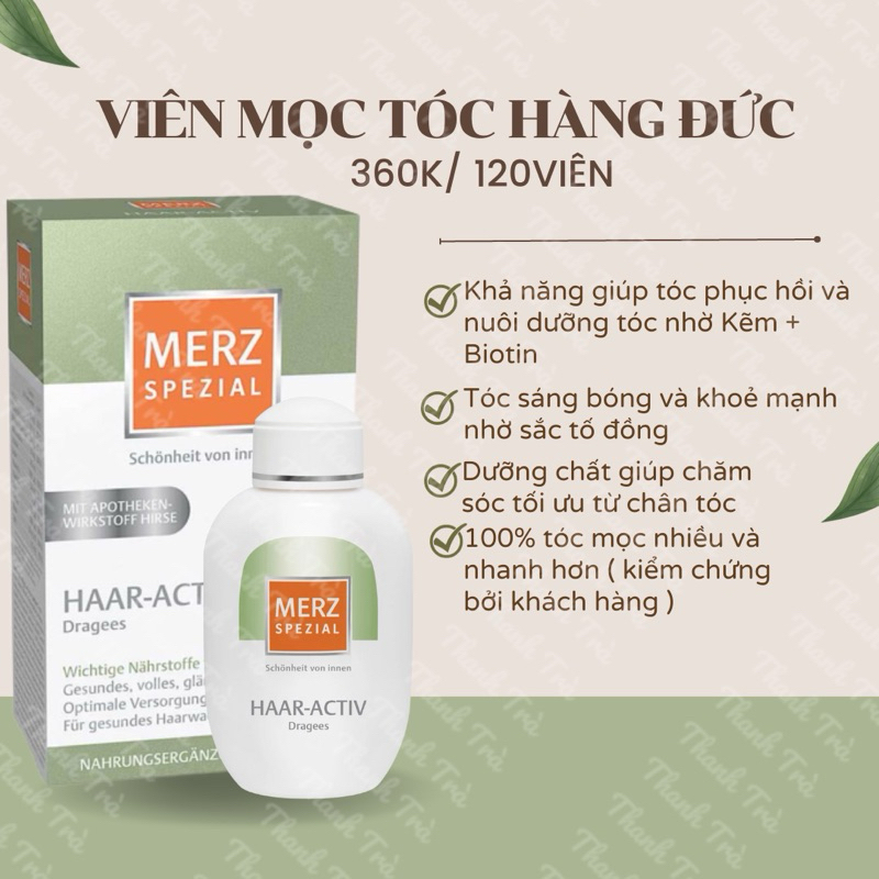 VIÊN MỌC TÓC MERZ BILL ĐỨC