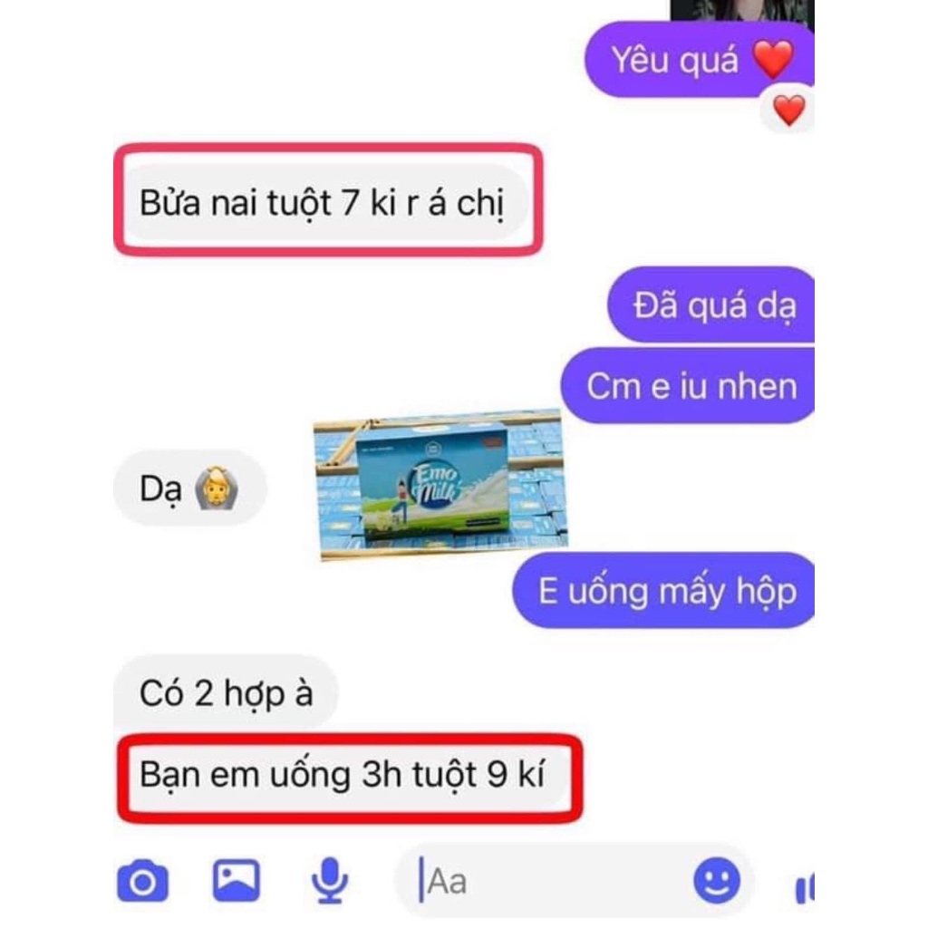 EMODETOX VỊ SỮA BÒ TÁCH BÉO