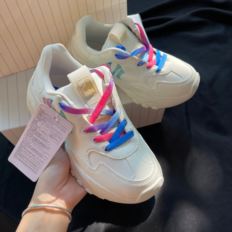 Giày Thể Thao MLB LA BigBall Chunky Nam Nữ Xịn Sò , Giày Sneaker MLB AGradient Classic NY 7 Màu Nữ giày mlb ny xanh hồng