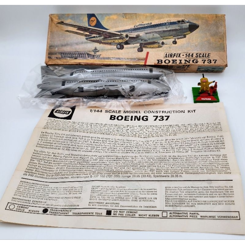Mô hình quân sự, 1: 144 Airfix 1969 England, máy bay Boeing 737-200