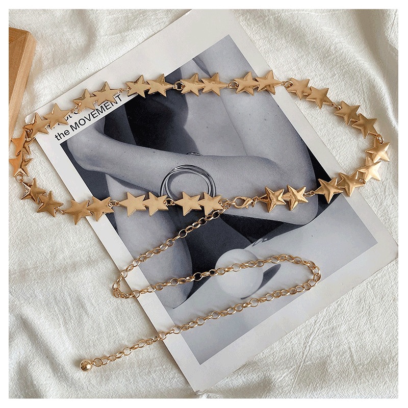 Đai váy Belt váy thời trang Xích ngôi sao 2 màu HOT