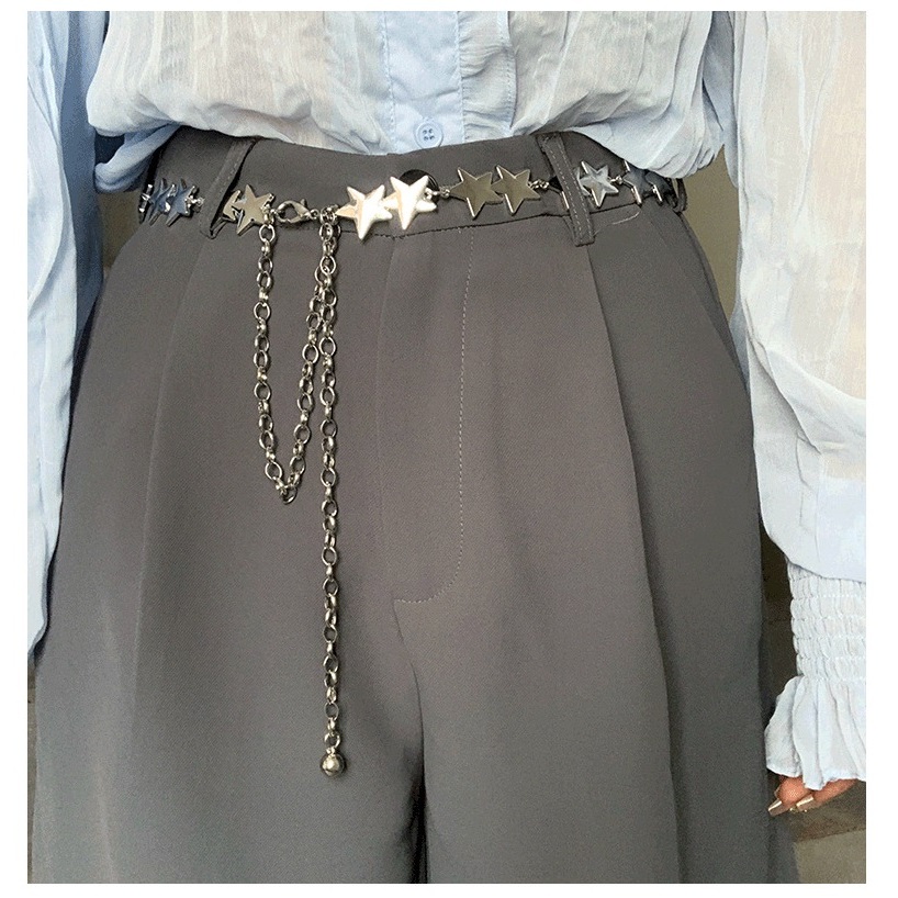 Đai váy Belt váy thời trang Xích ngôi sao 2 màu HOT