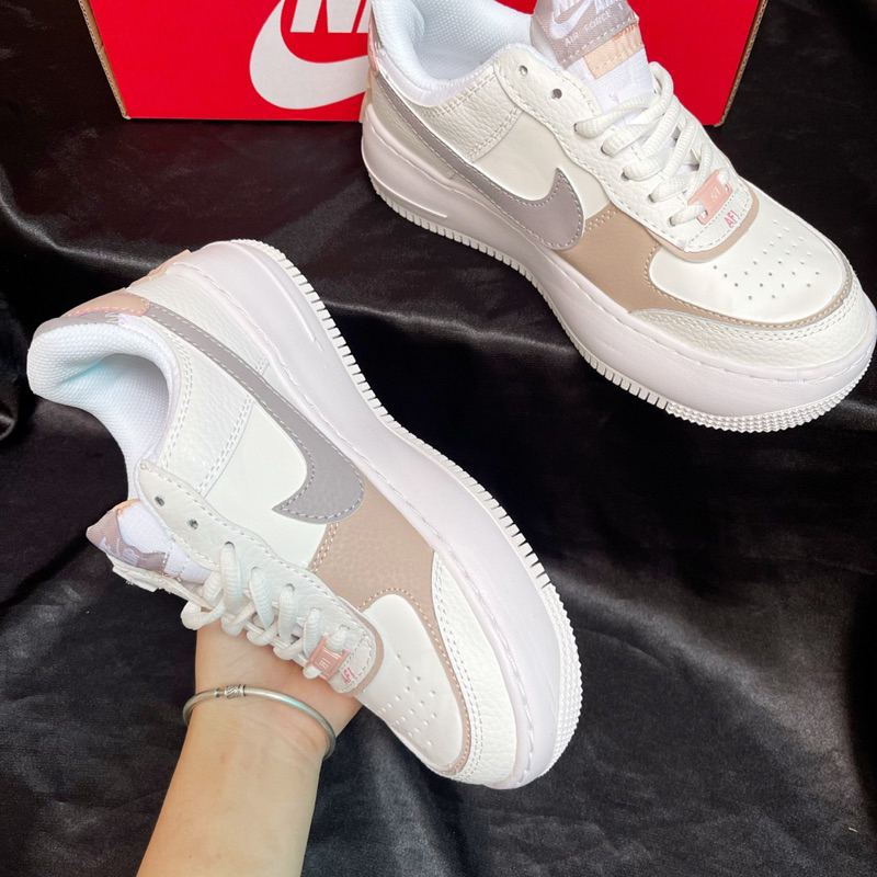 Giày Thể Thao/Giày Sneaker Shadow "Amenthys Ash". Giày sneaker AF1 Shadow Nữ Tính Mẫu Mới Nhất giày shadow xám nâu
