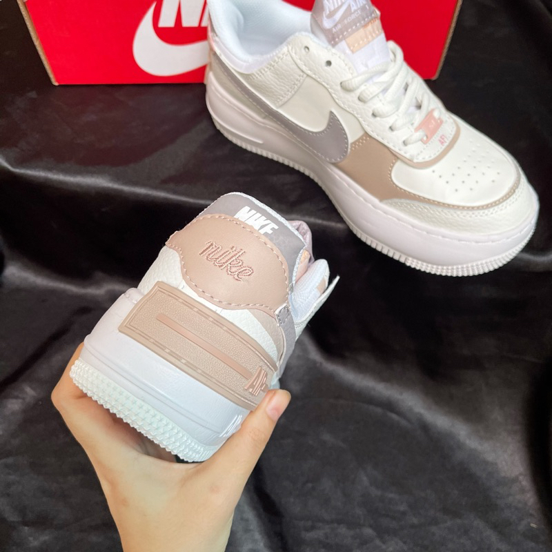 Giày Thể Thao/Giày Sneaker Shadow "Amenthys Ash". Giày sneaker AF1 Shadow Nữ Tính Mẫu Mới Nhất giày shadow xám nâu