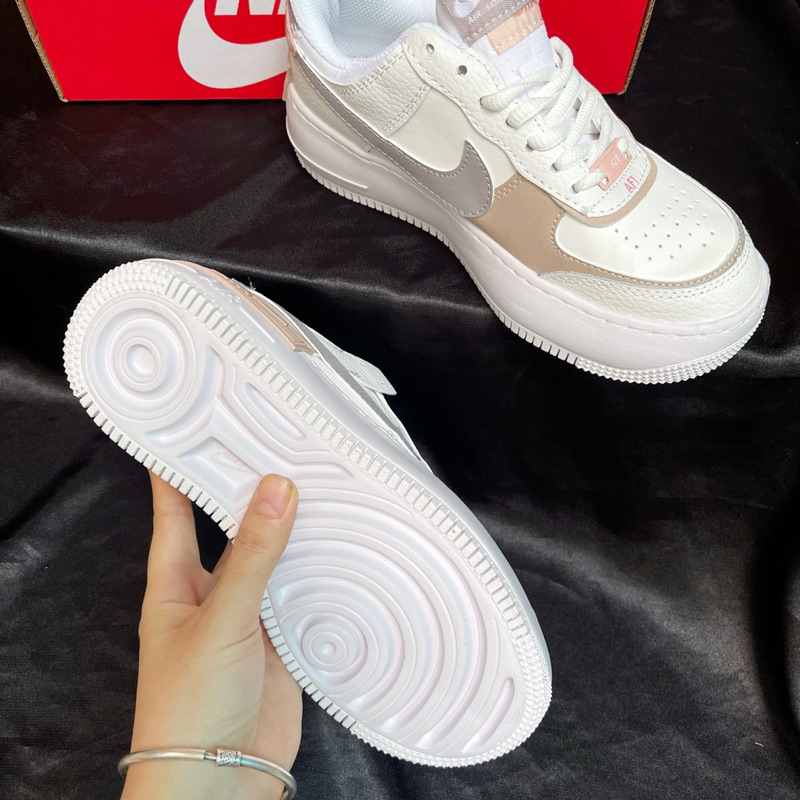 Giày Thể Thao/Giày Sneaker Shadow "Amenthys Ash". Giày sneaker AF1 Shadow Nữ Tính Mẫu Mới Nhất giày shadow xám nâu