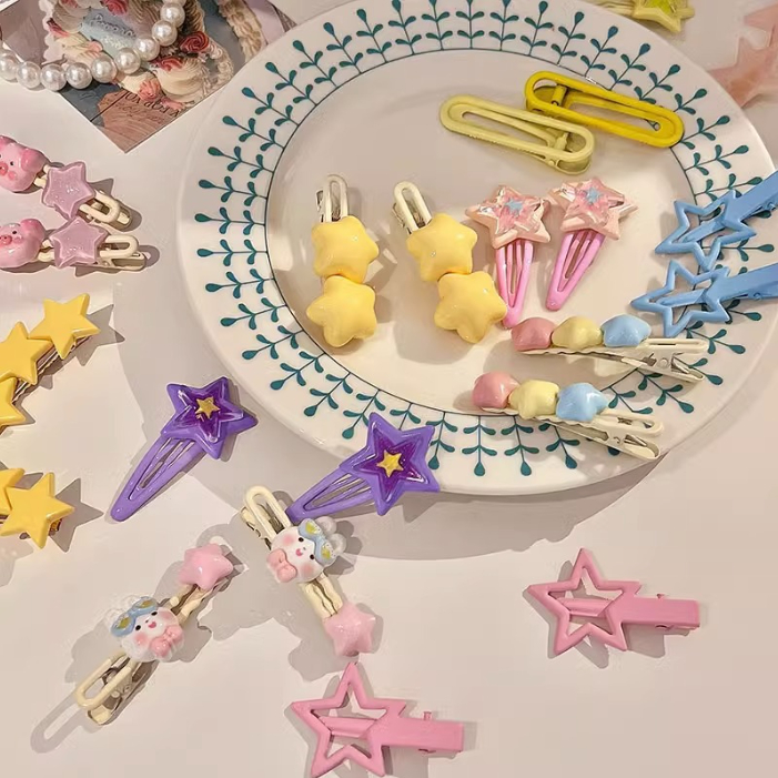 Sét 26 Chiếc Kẹp Tóc Nhiều Màu Sắc Đáng Yêu 🌟FREESHIP🌟 Vỉ 26 Chi Tiết Kẹp Tóc Nhiều Hình Cho Bé Gái