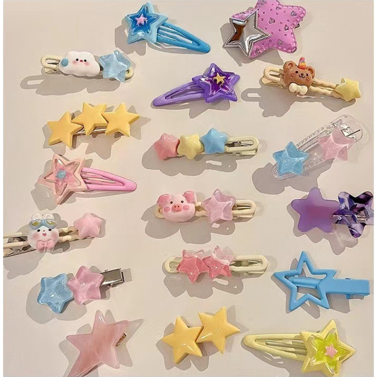 Sét 26 Chiếc Kẹp Tóc Nhiều Màu Sắc Đáng Yêu 🌟FREESHIP🌟 Vỉ 26 Chi Tiết Kẹp Tóc Nhiều Hình Cho Bé Gái