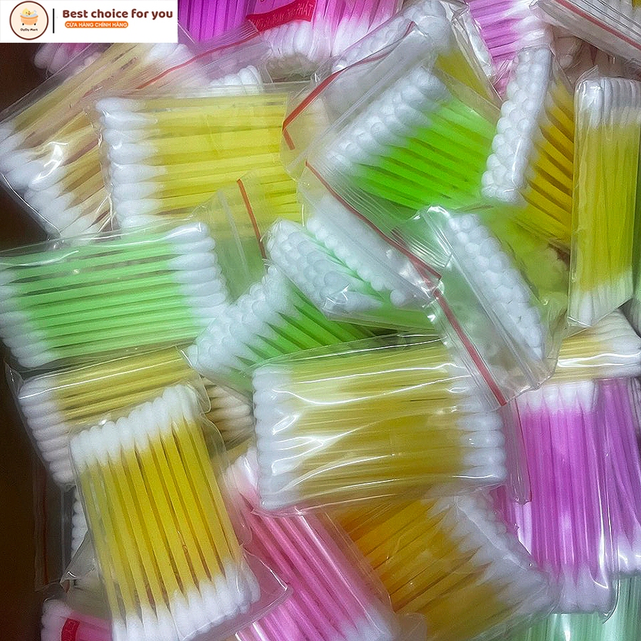 Tăm bông 2 đầu ngoáy tai