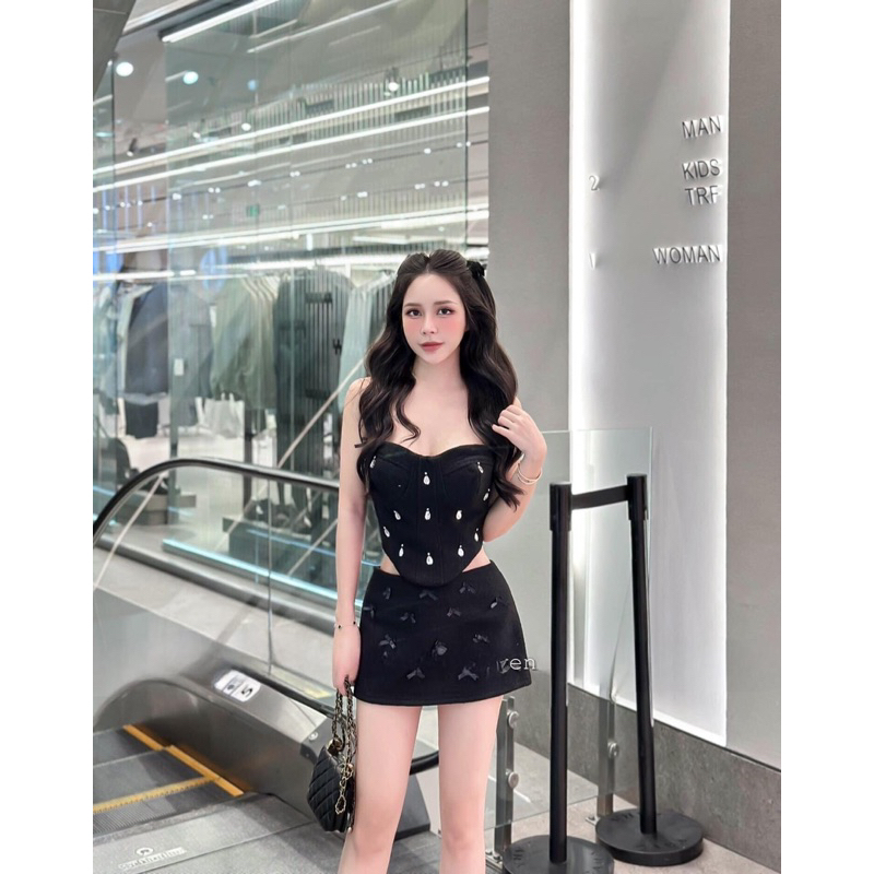 👚 SET ÁO BỐ NƠ + CHÂN VÁY