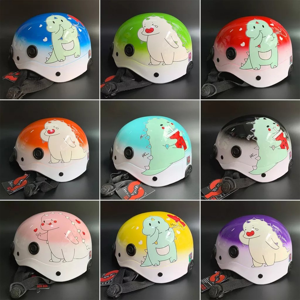 Mũ bảo hiểm sơn phối màu trơn_in hình lot thêu logo cao cấp