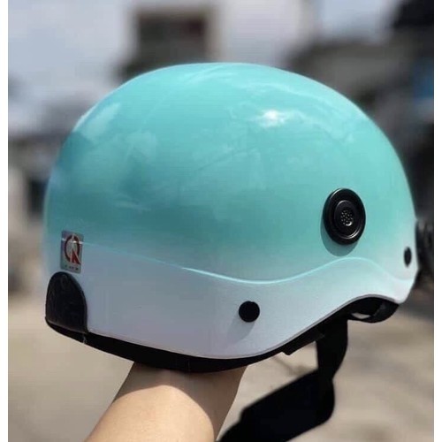 Mũ bảo hiểm sơn phối màu trơn_in hình lot thêu logo cao cấp