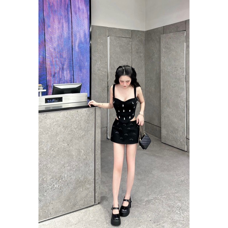 👚 SET ÁO BỐ NƠ + CHÂN VÁY