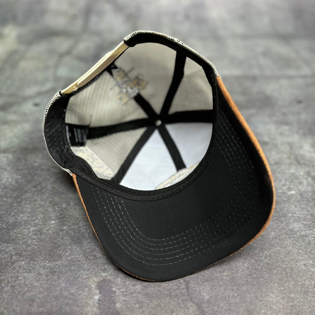 Nón ông địa true Mũ lưới thêu logo mô tô