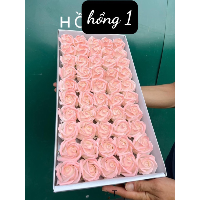 Hoa sáp loang màu 3 lớp tặng kèm que cắm hoa cho khách, hàng siêu đẹp loại 1