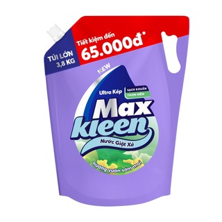 MAXKLEEN NƯỚC GIẶT XẢ BỊCH LỚN 3.8KG