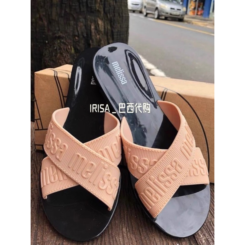 Dép lê nữ melissa nhựa thơm xuất Âu / dép lê quai chéo nữ