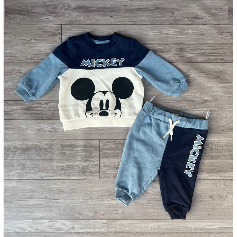 Bộ Mickey Xanh Cho Bé