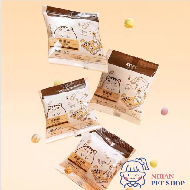 Bắp Cải Tím Cà Rốt Bí Đỏ Sấy Khô Dinh DƯỡng Ăn Dặm Hãng YEE Hamster Nhím Thỏ Sóc Bay Chuột Lang