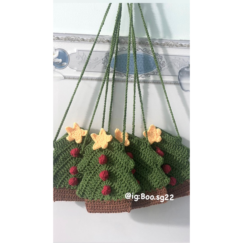 |Ảnh thật| Túi len cây thông Noel