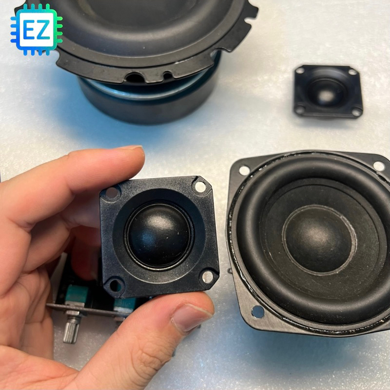 Combo làm loa 2.1 60W mạch ZK-LT22 + sub 4.5inch + mid L G + treble lụa