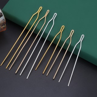 Cán trâm chữ Y 90mm 130mm nguyên liệu làm trâm làm trang sức cổ trang cosplay cổ phục có màu KC