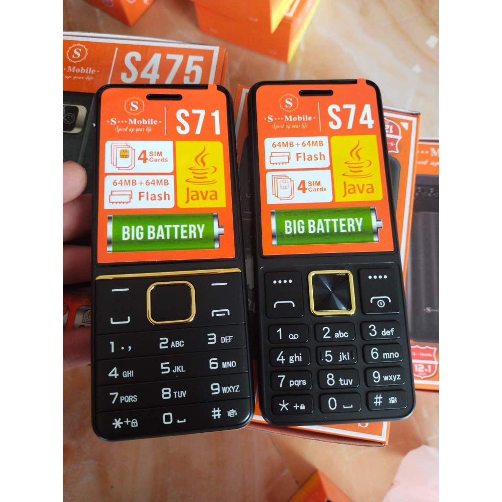 Điện Thoại Mới FullBox  S-Mobile S5626 Pro 4 Sim 4 Sóng ,S-Mobile S570 3 Sim 3 Sóng Pin 3000 Màn Hình Lớn