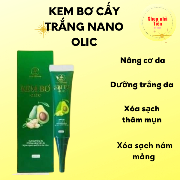 KEM BƠ CẤY TRẮNG NANO - OLIC CHÍNH HÃNG