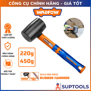 Búa tạ cao su đen 220g - 450g wadfow whm7301 - whm7302 tay cầm nhựa sợi thủy tinh