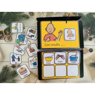 🧰Học liệu sổ tay giao tiếp PECS mini Autismshop