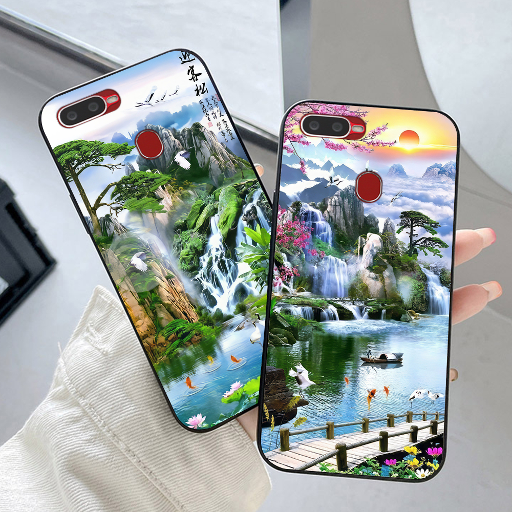 Ốp lưng oppo a5S / oppo A7 / oppo A9 / oppo A12 in hình phong cảnh phong thủy tài lộc