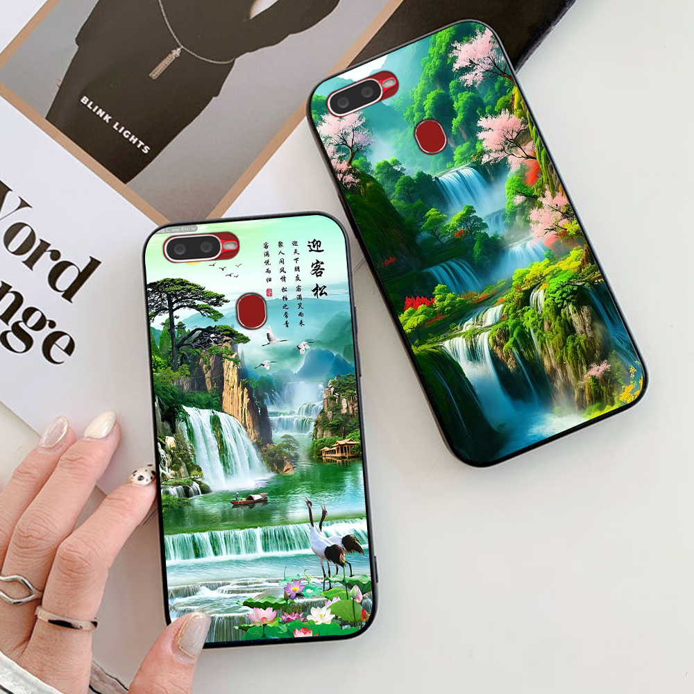 Ốp lưng oppo a5S / oppo A7 / oppo A9 / oppo A12 in hình phong cảnh phong thủy tài lộc
