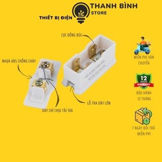 Cầu chì nhựa gắn bảng điện nổi sopoka 10a- 250v