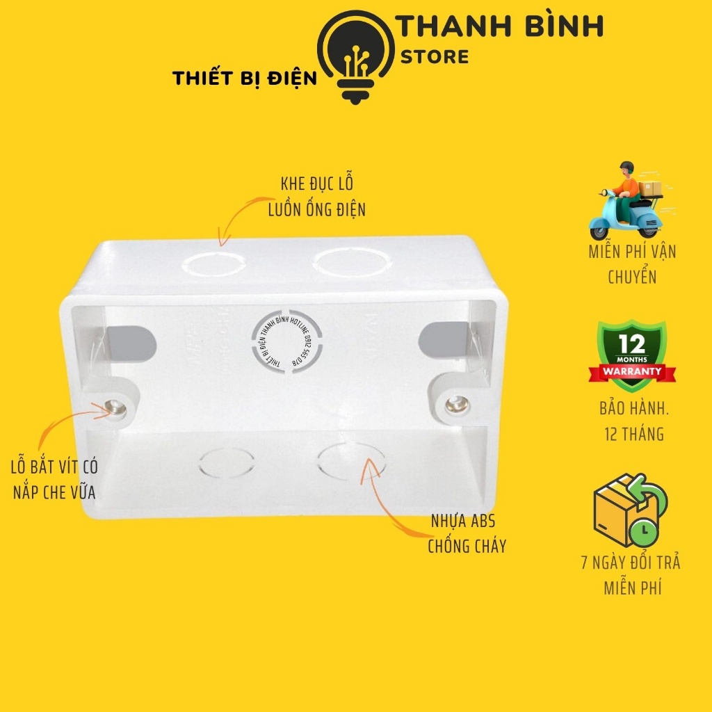 Đế Âm Tường Chống Cháy S2157 Sino Vanlock/ Vonta/ Asico- Hãng Chính Hãng