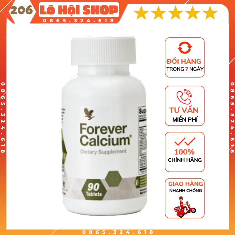 [GIÁ RẺ] Viên uống Calcium forever | 206flp Viên bổ sung canxi Lô Hội