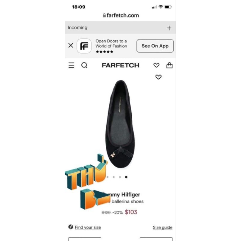 Tommy Hilfiger giày búp bê